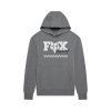 BLUZA Z KAPTUREM DAMSKA FOX CHECKER FLEECE PO HEATHER GRAPHITE L